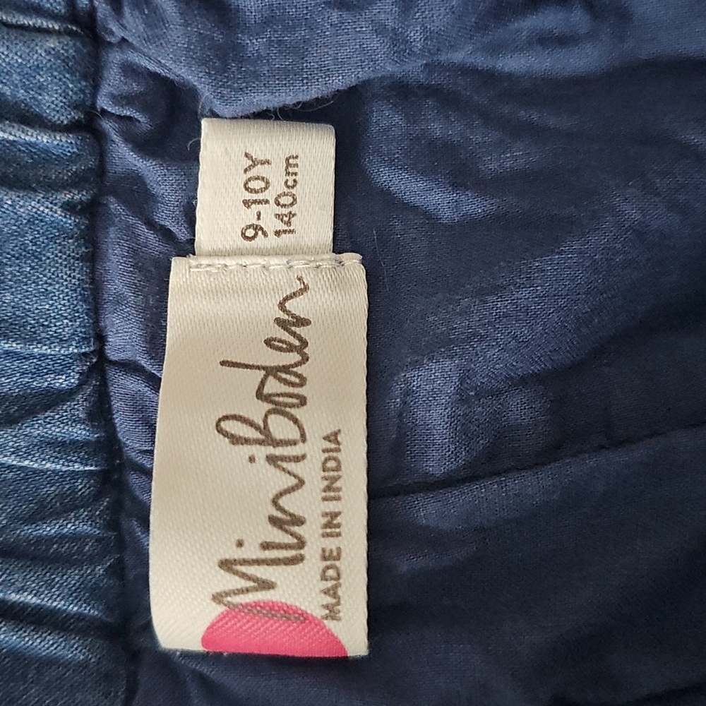 Mini Boden Blue Skirt with Embroidered Deer and Flowers - Picture 10 of 10
